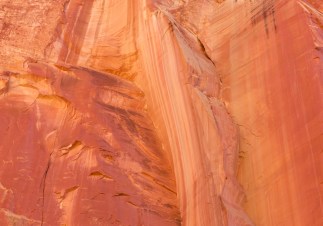 Capitol Reef Cliff Face Slushed in Oranges